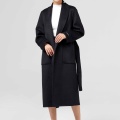 Classic Black Black Double-faced တုတ်ကျင်းကုတ်အင်္ကျီ