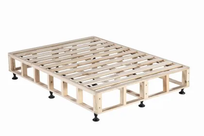 Professional Hotel Furniture Fabric Bed Frame Hotel Room Beds