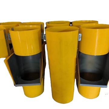 5mm Thin HDPE Plastic Export Hopper with 580mm Construction Chute