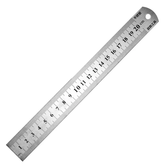 High precision Round head straight edge steel ruler