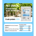 OEM congelamento de filetes de mama de pato seco para animais de estimação