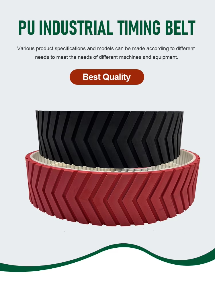 Grooved Coated Timing Belt for PV Equipment