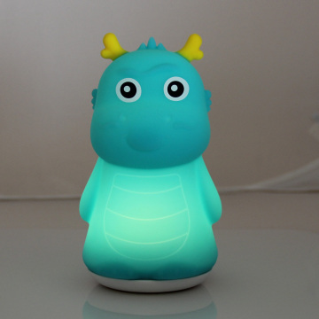 Wholesale Cute Dragon Portable LED Warm Light Silicone Lamps for Bedroom Decor