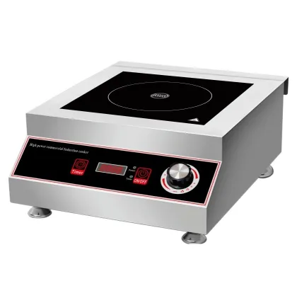 5000W Commercial Flat Electromagnetic Stove - Induction Cooker for Soup