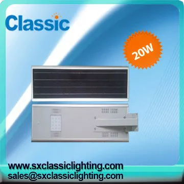 The integration of solar street light 20w