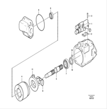 Accumulated Dump Truck Piston Pump for A35F A40F ED72