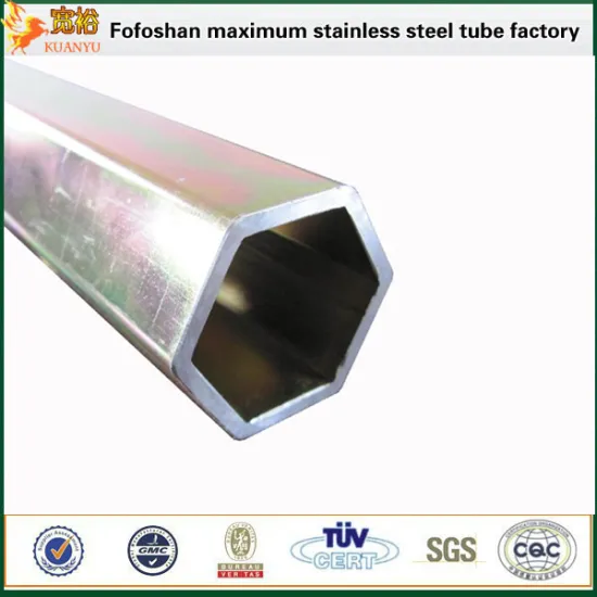 sus304 hexagonal stainless steel tubes with polishing surface