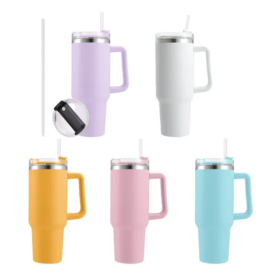 Leak-Proof 40 oz Double-Walled Stainless Steel Coffee Travel Mug: Retains Heat and Cold for Extended Hours