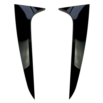 광택 검은 색 측면 날개 트림 덮개 및 후면 창 스포일러 BMW G02 X4