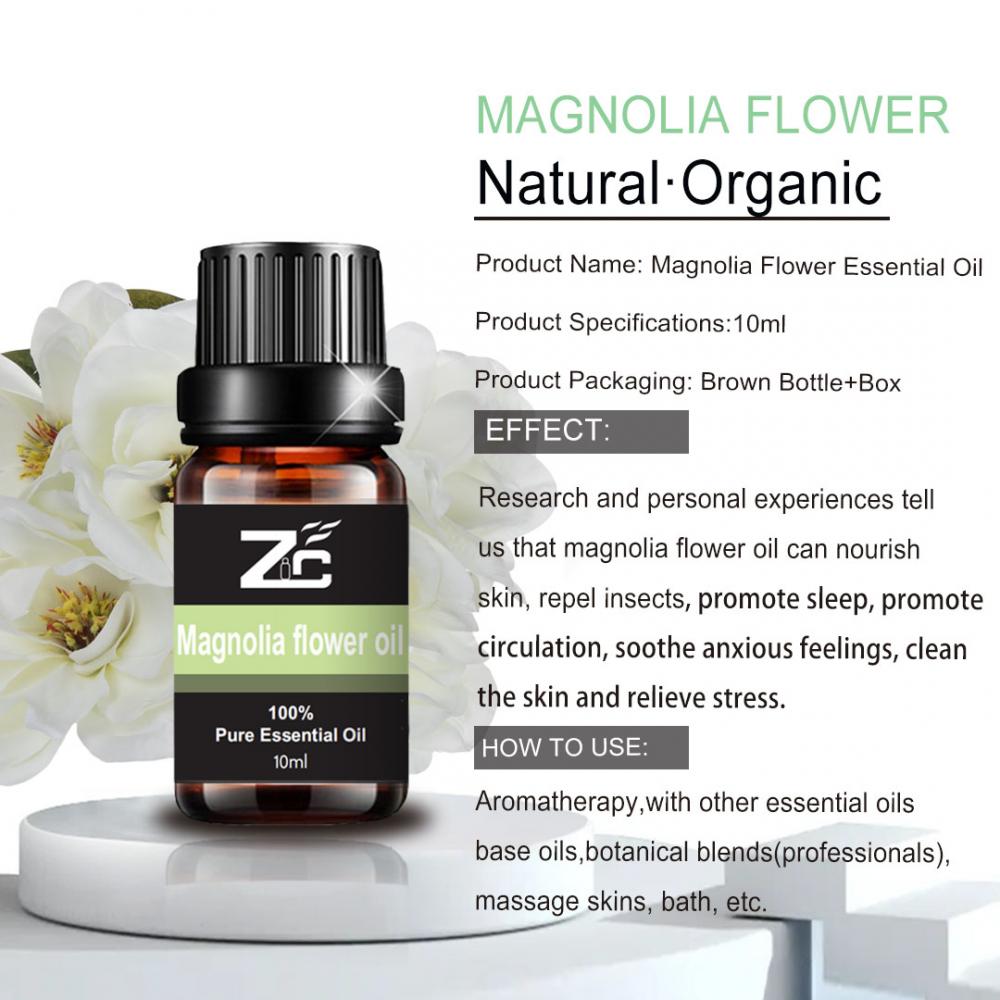 Magnolia Essential Oil For Skin Care Body Massage Oil