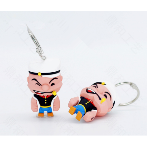 Custom Cartoon Silicone Gifts 3D Keychain