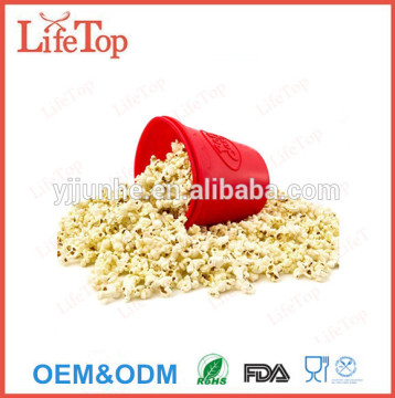 Heat Resistant Silicone Microwave Popcorn Maker-Red