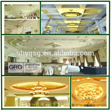 GRG Glassfiber Reinforced Gypsum Ceiling Mouldings Panel Board Customized 3D Ceiling Dome