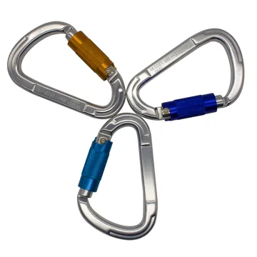 JENSAN 25KN Auto Locking Climbing Carabiner | Ce Certified | 7075 Aviation Aluminum | Hammock Karabiner