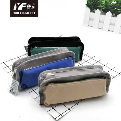 Custom fashion Color contrast ​style canvas Pencil Case & bag multifunctional bag