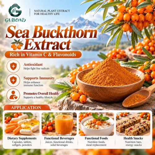 Extracto de espino amarillo con 5%-30% de flavonoides para formulaciones alimentarias y cosméticas