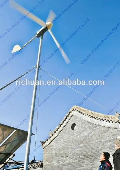 Richuan 3-phase AC synchronous generator Type emergency power equipment 1kw horizontal wind turbine with CE approved