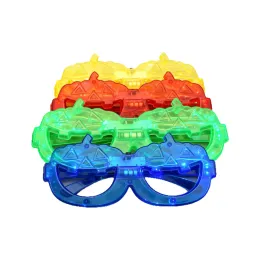 Festive Light-up Glasses in Classic Pumpkin Shape