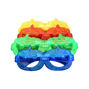 Festive Light-up Glasses in Classic Pumpkin Shape