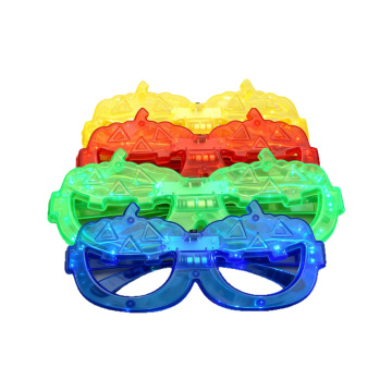 Festive Light-up Glasses in Classic Pumpkin Shape