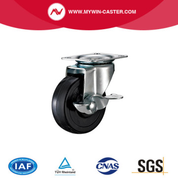 Nội thất Caster xoay bán buôn 1.5 inch 2 inch 3 inch bánh xe cao su nhỏ màu đen khóa bánh xe giá thấp nhất