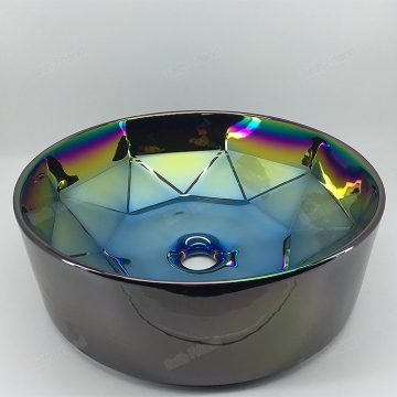 Colorful Rose Shape Bathroom Wash Basin Sink for Hotel
