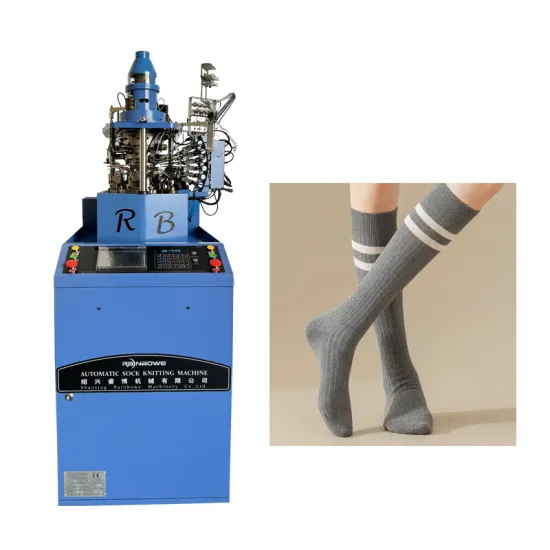 Hot China-Produced Automatic Double Cylinder Sock Knitting Machine for Stocking Manufacturing