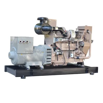 300KW Silent Marine Generator, 400HP Sea Water Cooled Cummins Diesel Generator, 400KVA