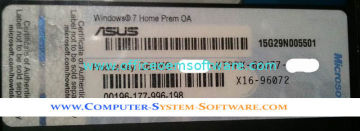 Asus 7 Home Premium Oa Serial Windows Product Key Sticker X16