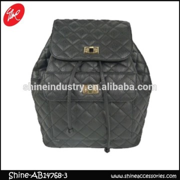quilting pu packsack/fashion backpack/school bag