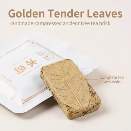 2026 Bingdao Golden Leaf Raw Puer hTea 8g Mini Cakes