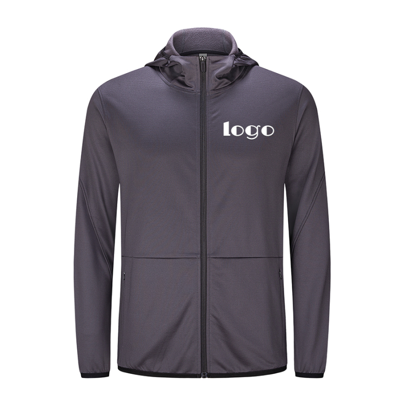 Custom Logo Plain Men's Zip Up Zipper Hoodies