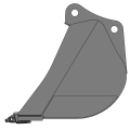 15T 0.26m³ دلو حفر الخنادق