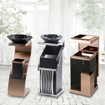 Custom Designed Stainless Steel Garbage Bin for Luxury Settings