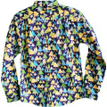 Men Causal Cotton Trees Print Long Sleeve Shirt