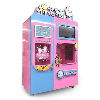 Automatic Commercial Marshmallow Flower Cotton Candy Vending Machine