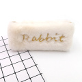 Hot sale custom rabbit plush pencil case