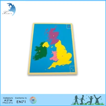 Montessori preschool EN71 wooden montessori materials world maps