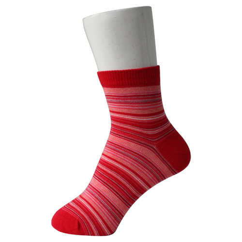 Chaussettes en coton Lady rouge