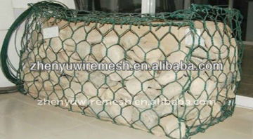 low carbon steel hexagonal wire netting/Flood control stone cage nets