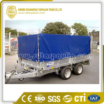 Black Durable Tarpaulin Trailer Cover