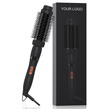 Professional 3-in-1 Hair Curler, Straightener & Brush - Electric Hot Comb & Round Brush for Women, 450F