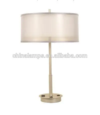 Modern briefness table lamp bedside bedroom hotel home decor retro desk light USB port table lamps for inn motel