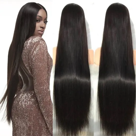 Uniky 13x4 Super Fine HD Lace Frontal Wigs Brazilian Straight Human Hair Wigs 150% 180% Human Hair Lace Wig For Black Woman