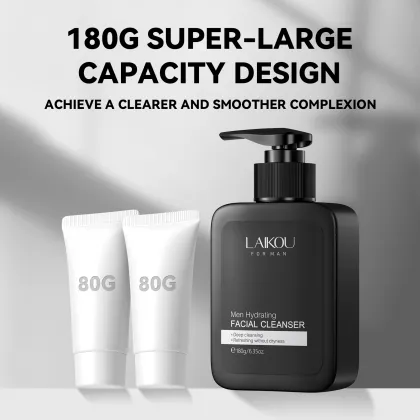 Custom Logo Niacinamide Whitening Facial Cleanser for Men