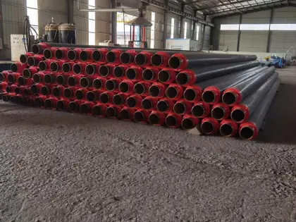 Heat Preservation Polyurethane insulation pipe steel jacket