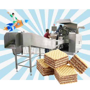 完全自動ウェーハ生産ライン：チョコレートウェーハビスケットとウェーハスティックベーキングマシン