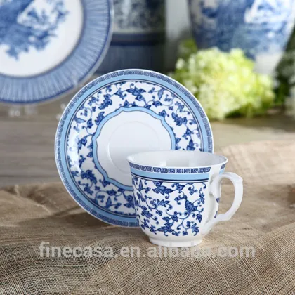 250CC Elegant Blue and White Chinese Porcelain Tea Cup