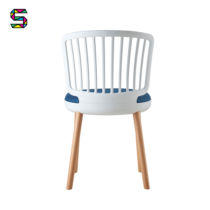 Plastic Slat Back Dining Chair