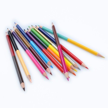 Double Tip Twin Color Pencil Set - 24 Art Colors, 12 Pcs in Paper Box for Kids and School